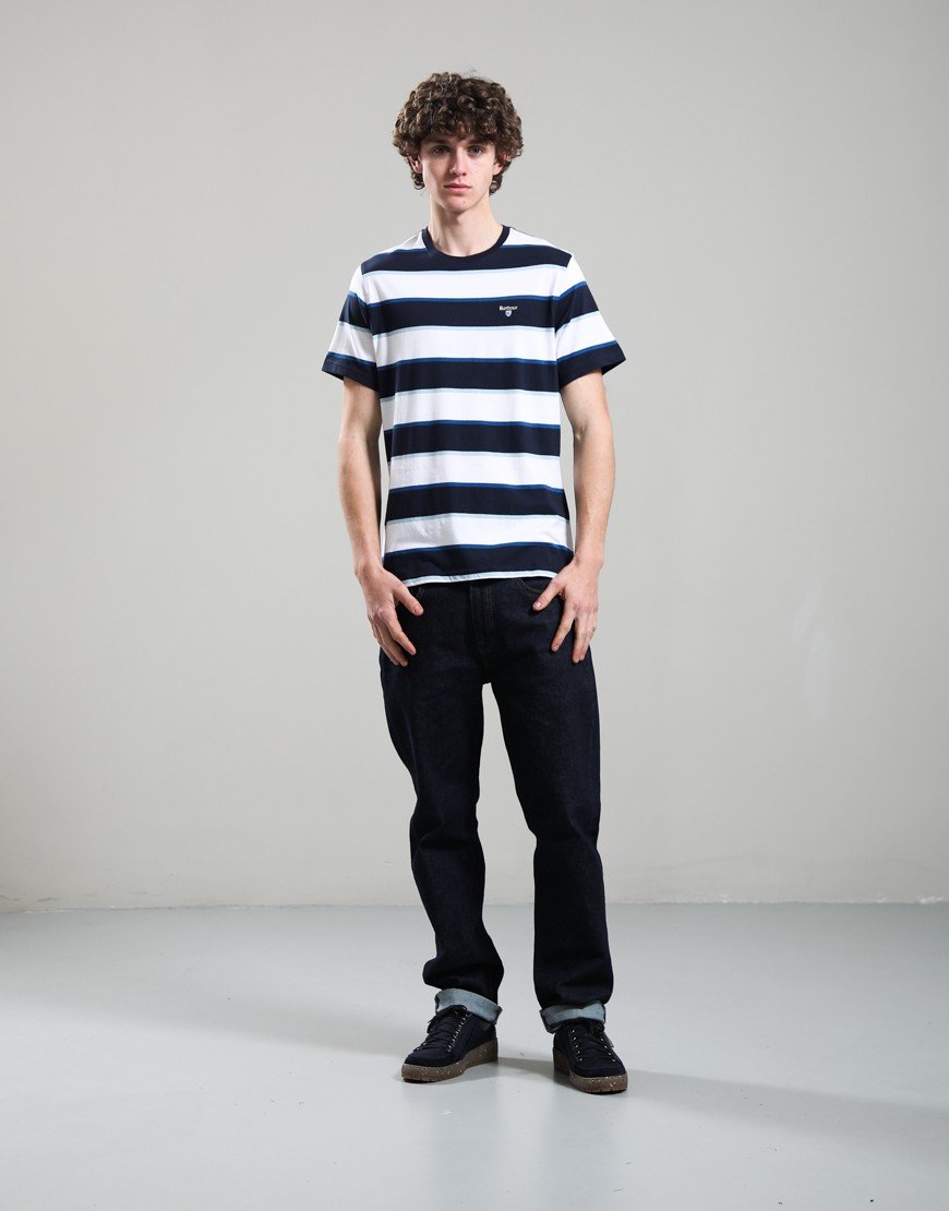 Barbour Meldon Stripe T-Shirt Navy