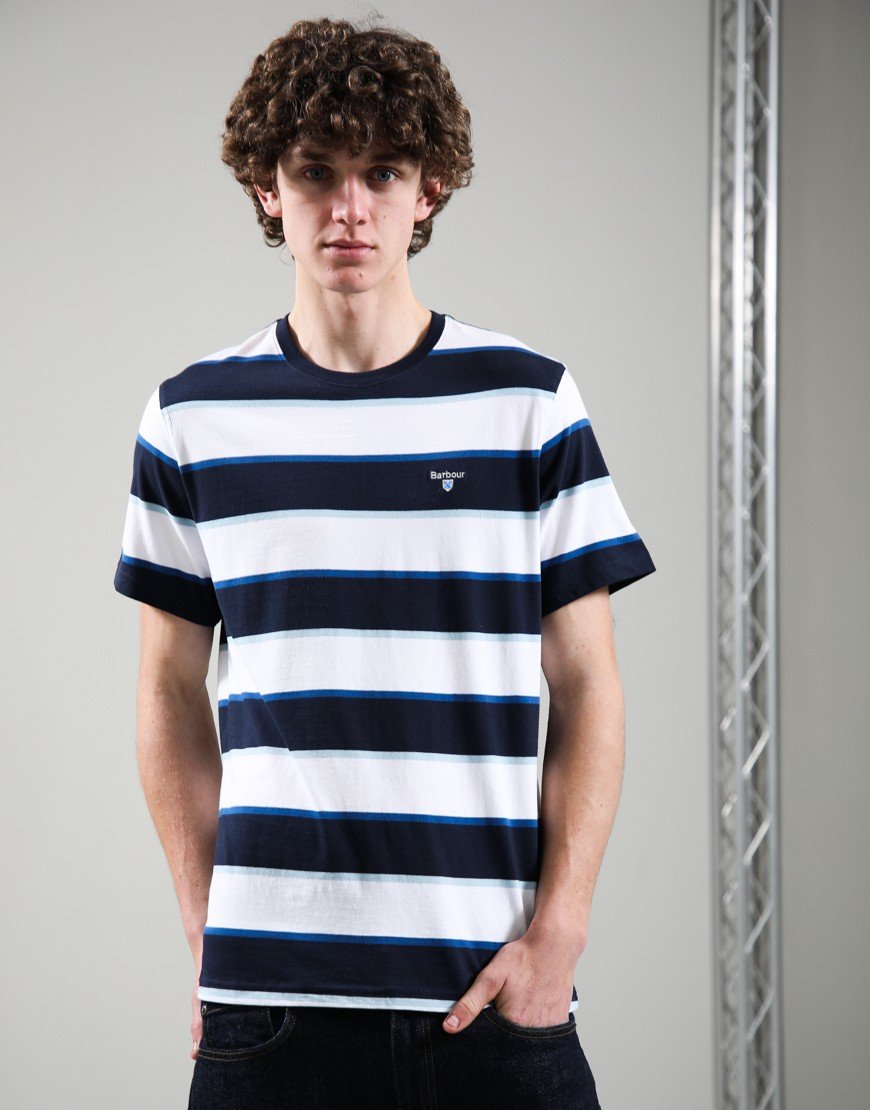 Barbour Meldon Stripe T-Shirt Navy