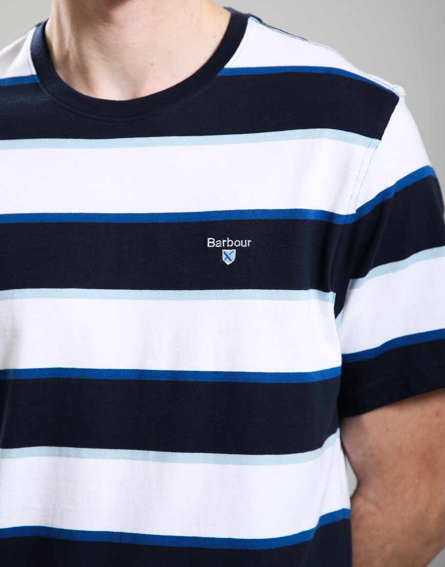Barbour Meldon Stripe T-Shirt Navy