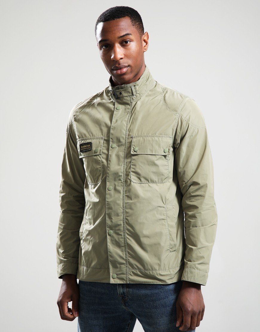 Barbour Merton Showerproof Jacket Bleached Olive