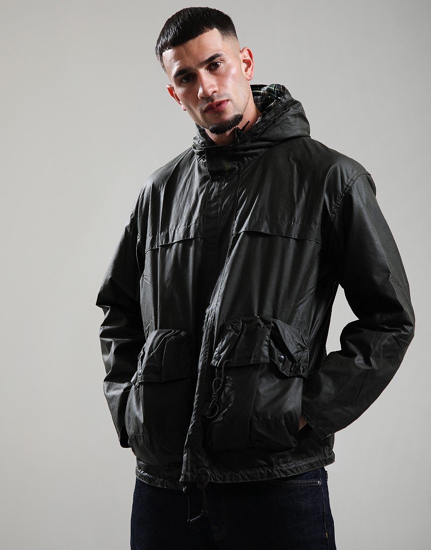 Barbour Modified Durham Wax Jacket Archive Olive