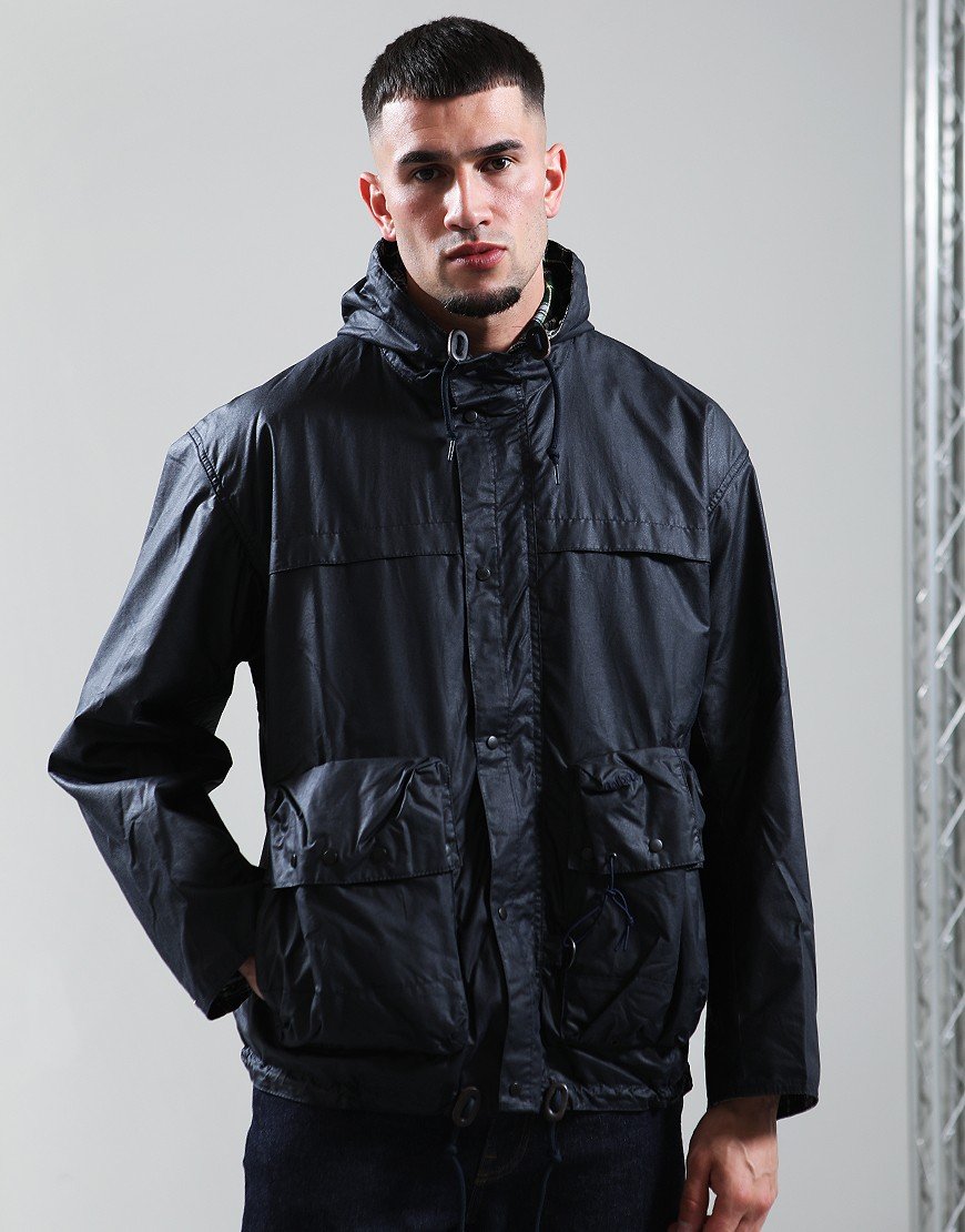 Barbour Modified Durham Wax Jacket Navy