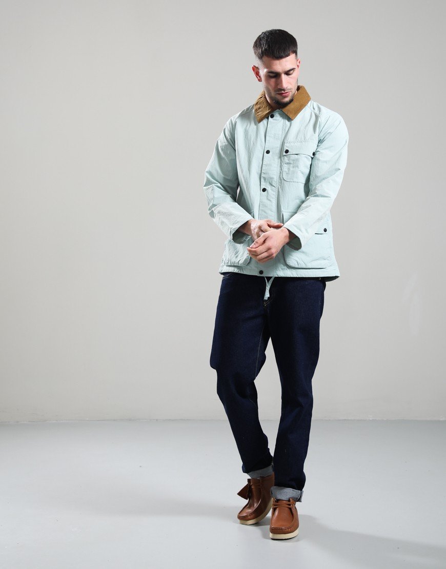 Barbour Modified Solway Showerproof Jacket Mint Blue
