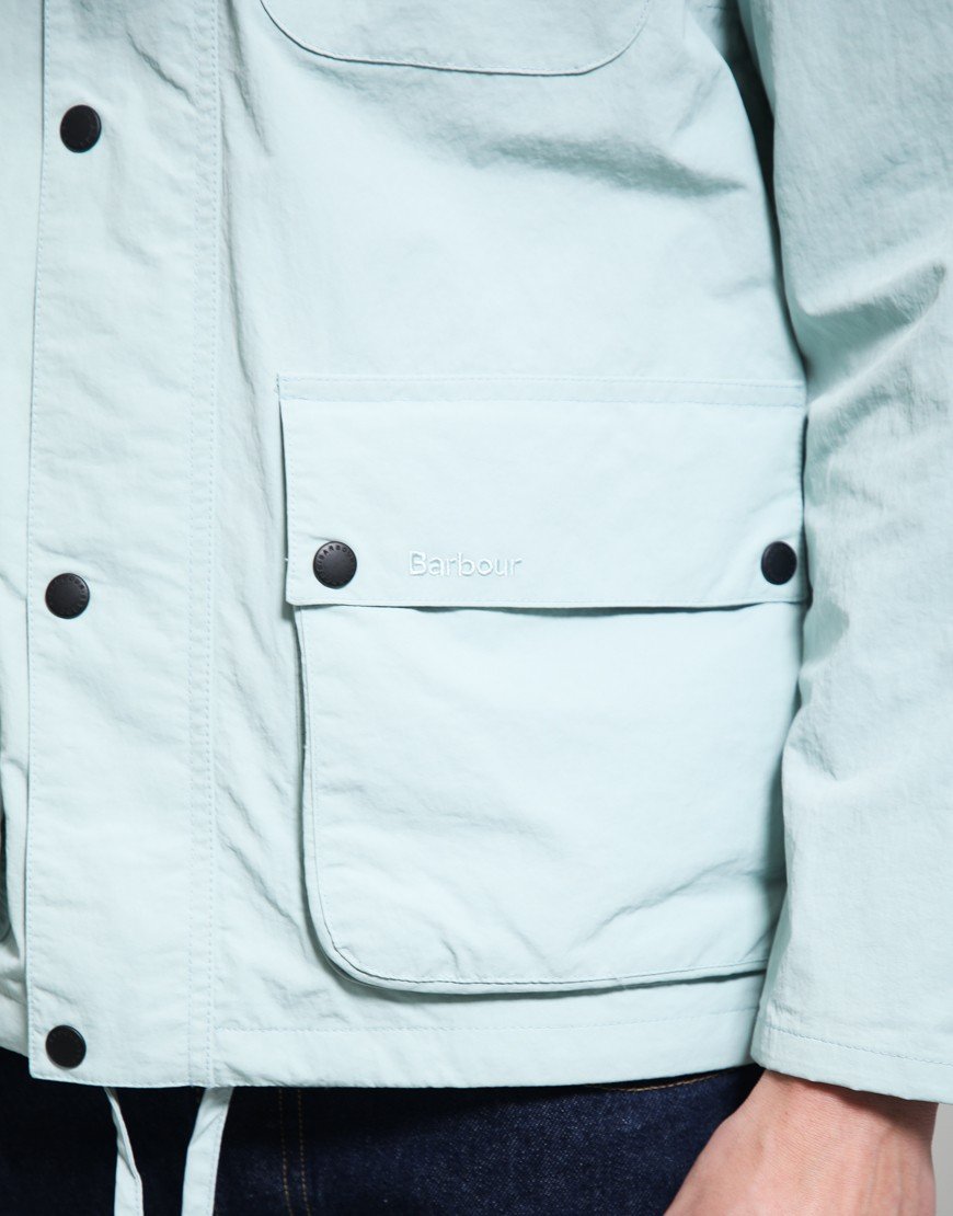 Barbour Modified Solway Showerproof Jacket Mint Blue