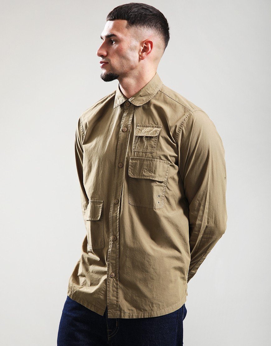 Barbour Morwick Oversized Shirt British Khaki