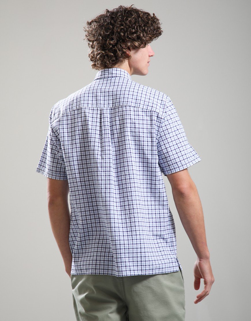Barbour Nelson Gingham Summer Fit Shirt Blue
