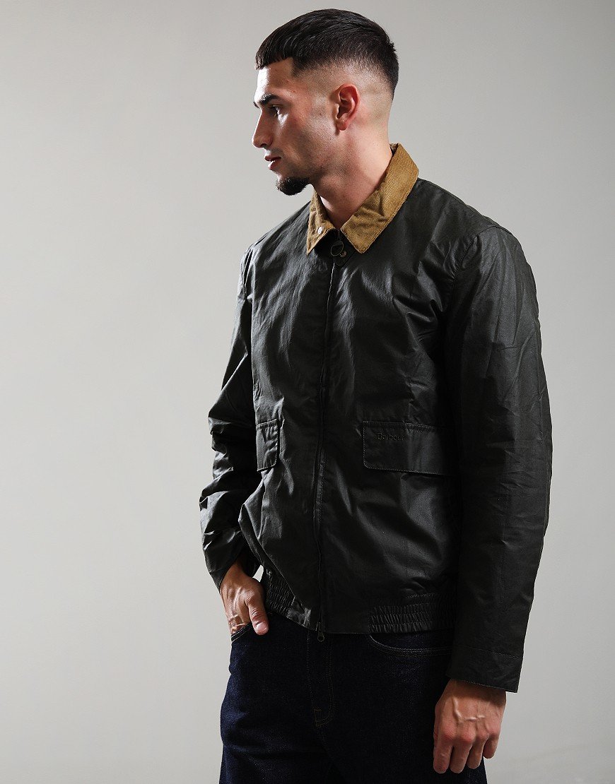 Barbour Newbury Wax Jacket Archive Olive