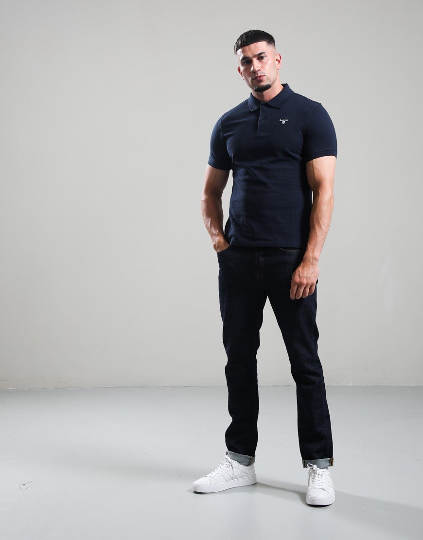 Barbour OG Sports Polo Shirt New Navy