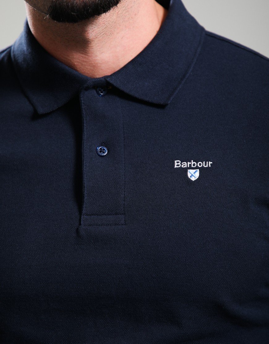 Barbour OG Sports Polo Shirt New Navy