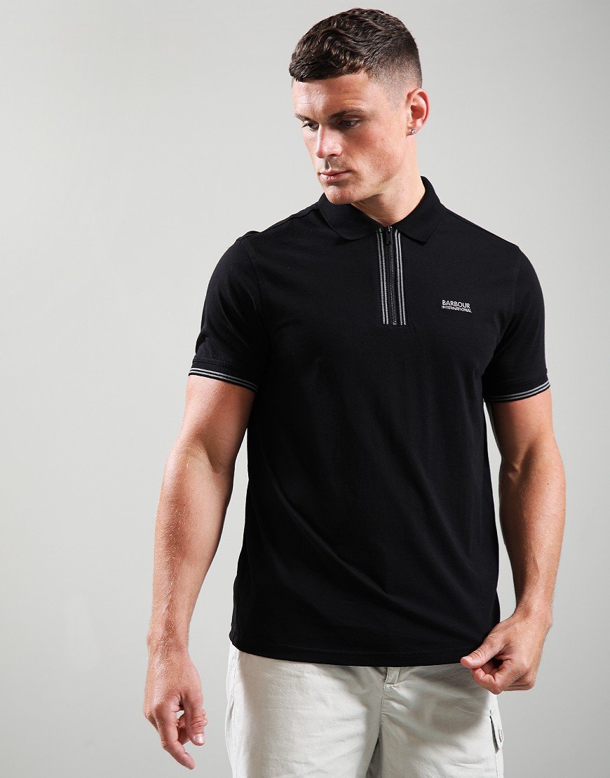 Barbour International Ollie Twin Polo Shirt Black