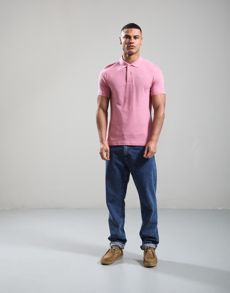 Barbour Original Sports Polo Shirt True Pink