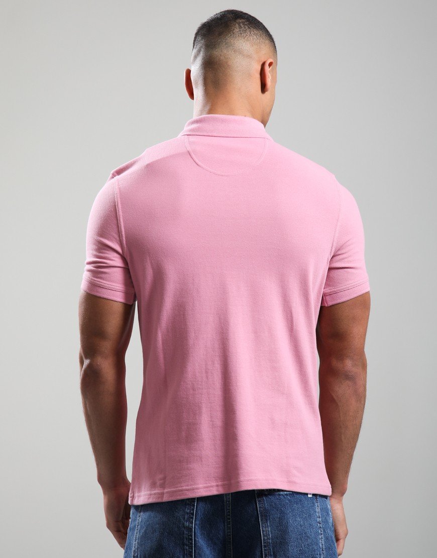Barbour Original Sports Polo Shirt True Pink