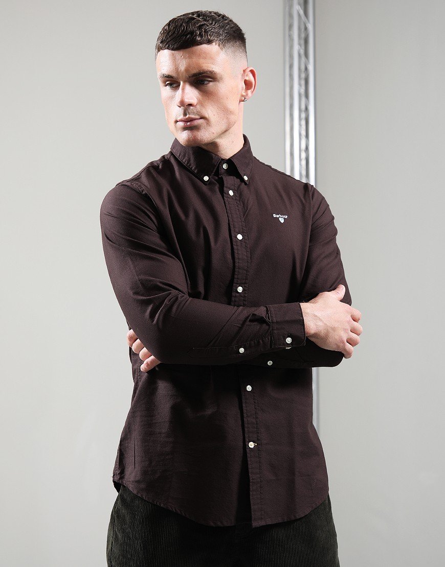 Barbour Oxtown Long Sleeve Shirt Dark Oak