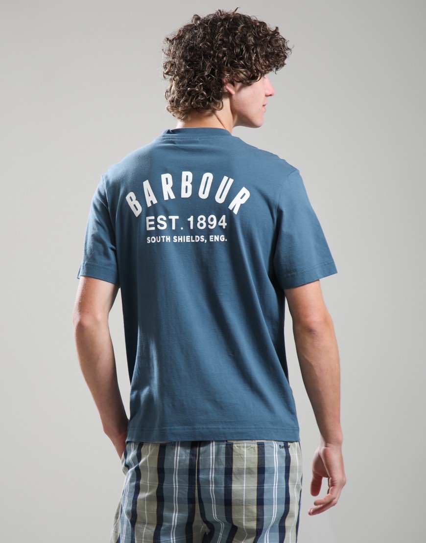 Barbour Packling Relaxed Graphic T-Shirt Dusk Blue