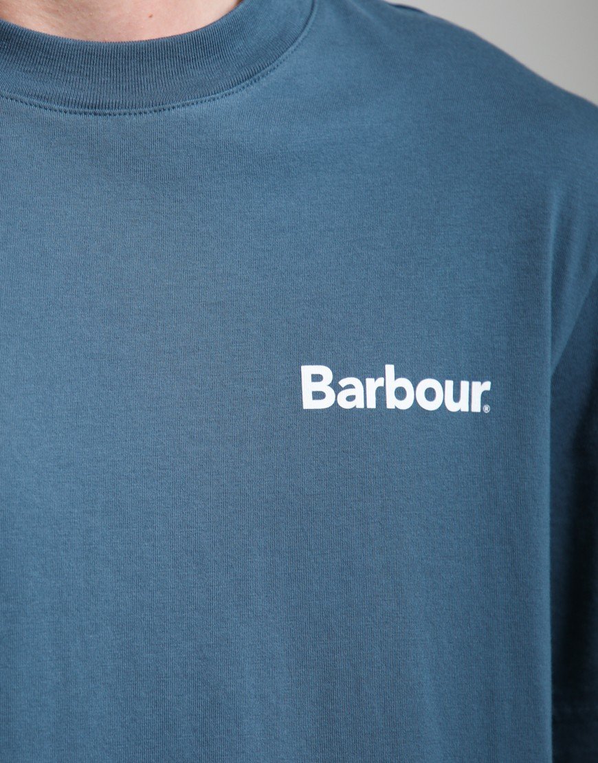 Barbour Packling Relaxed Graphic T-Shirt Dusk Blue