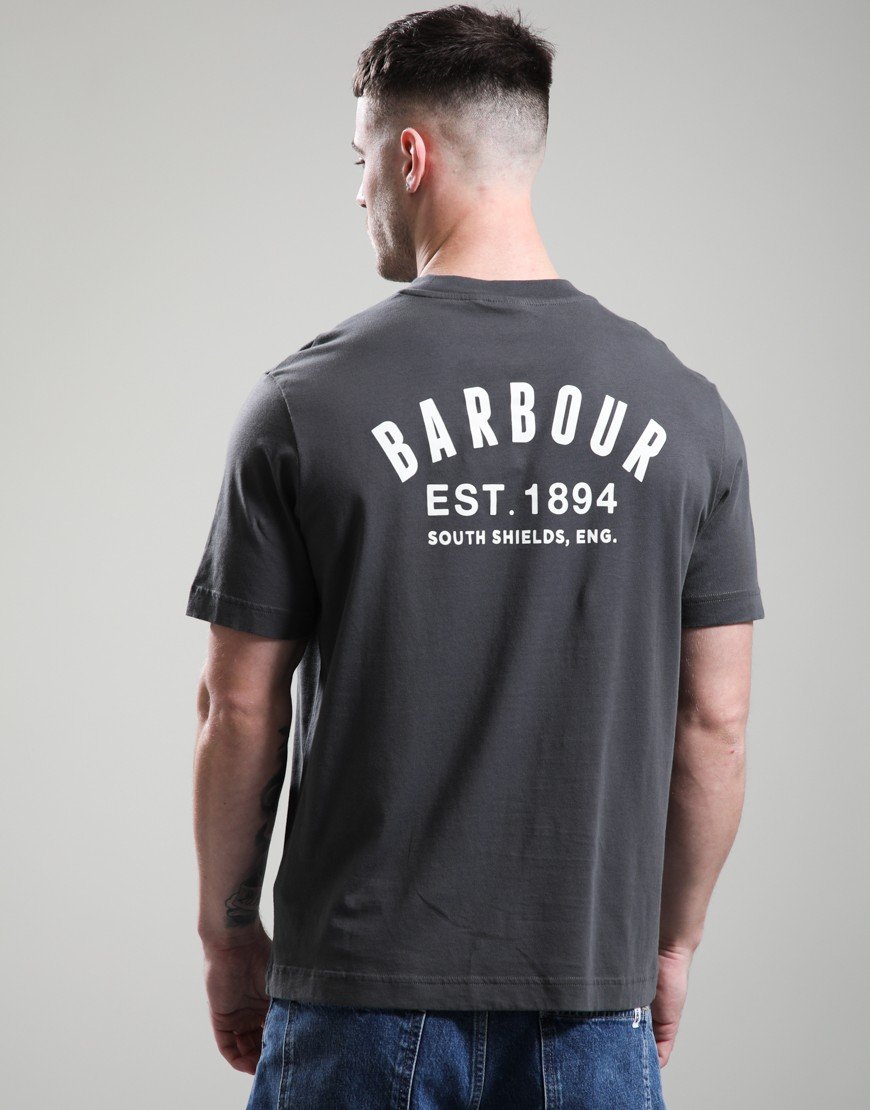 Barbour Packling Relaxed Graphic T-Shirt Asphalt