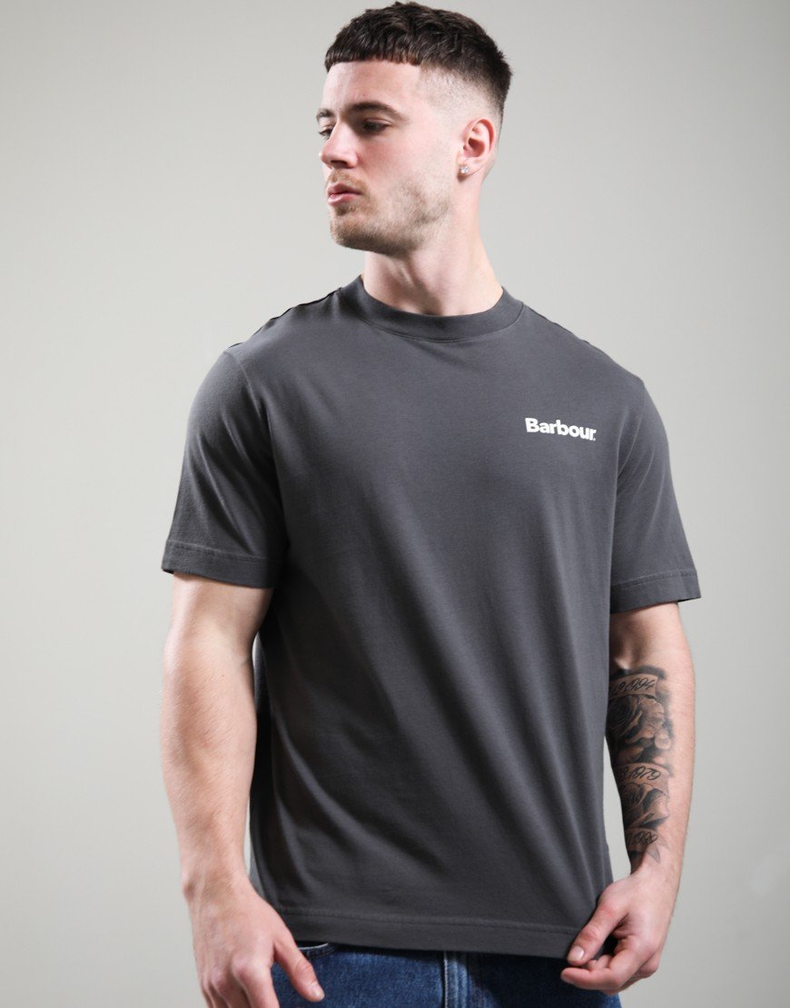 Barbour Packling Relaxed Graphic T-Shirt Asphalt