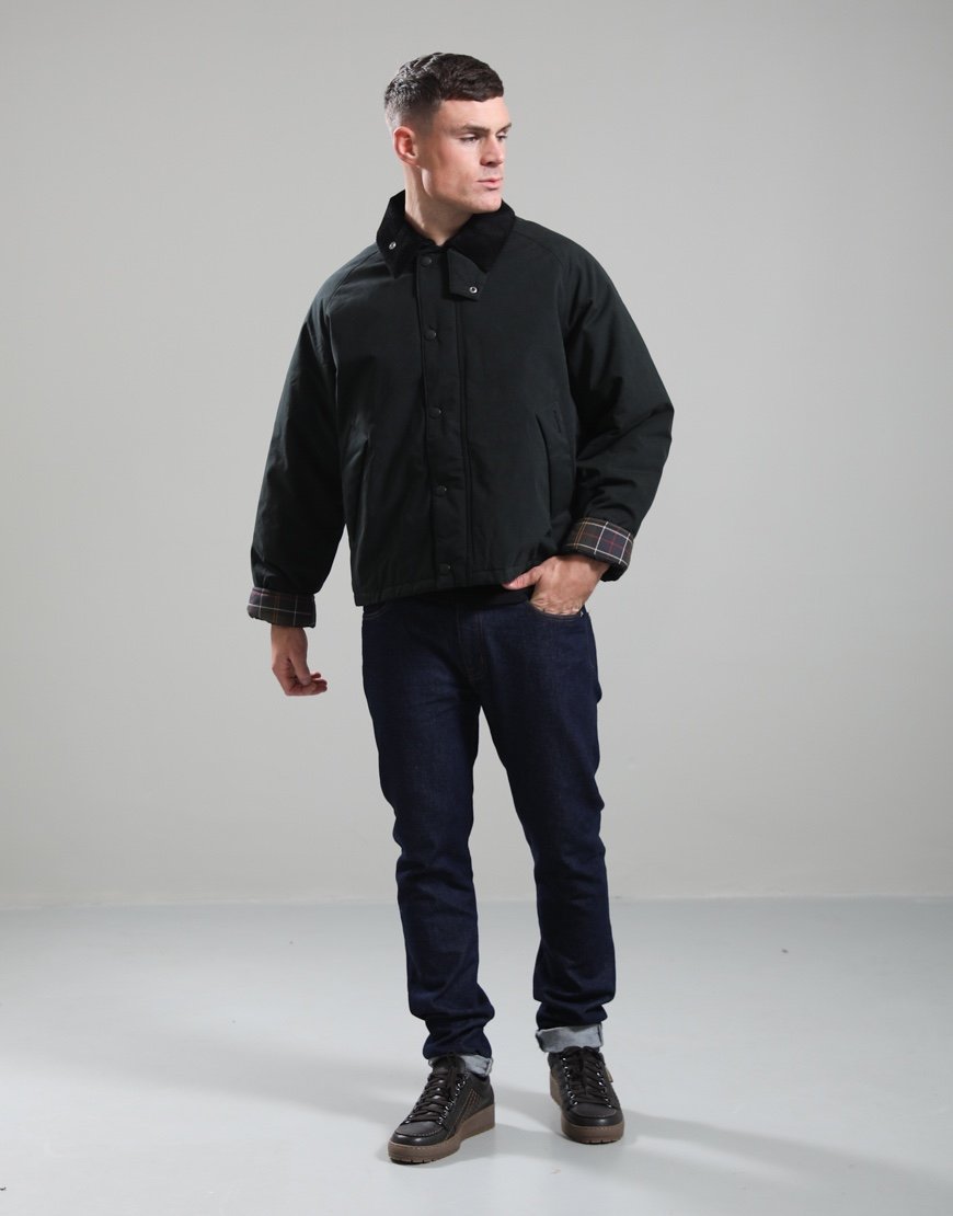 Barbour Padded Rollback Transport Jacket Black