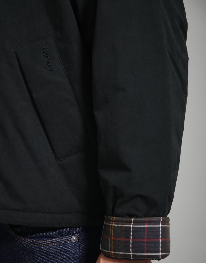 Barbour Padded Rollback Transport Jacket Black