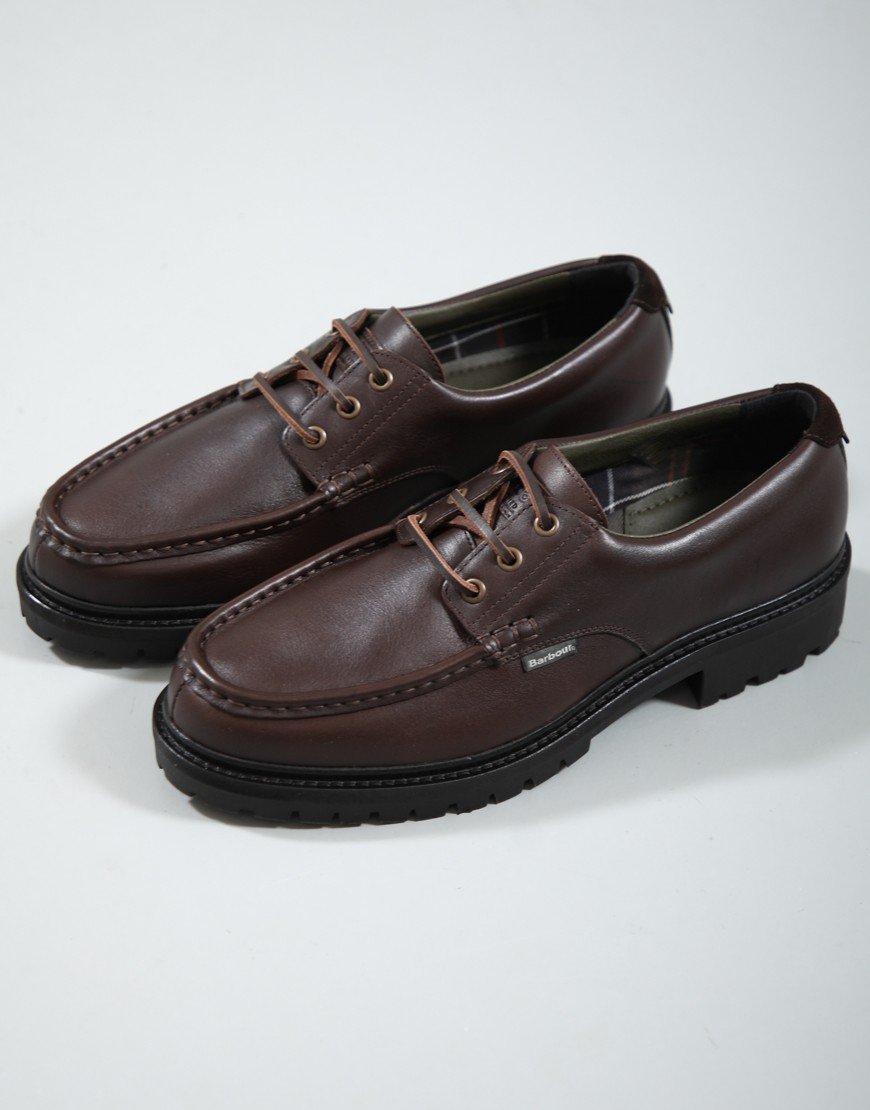 Barbour Paxton Apron Derby Shoe Dark Brown