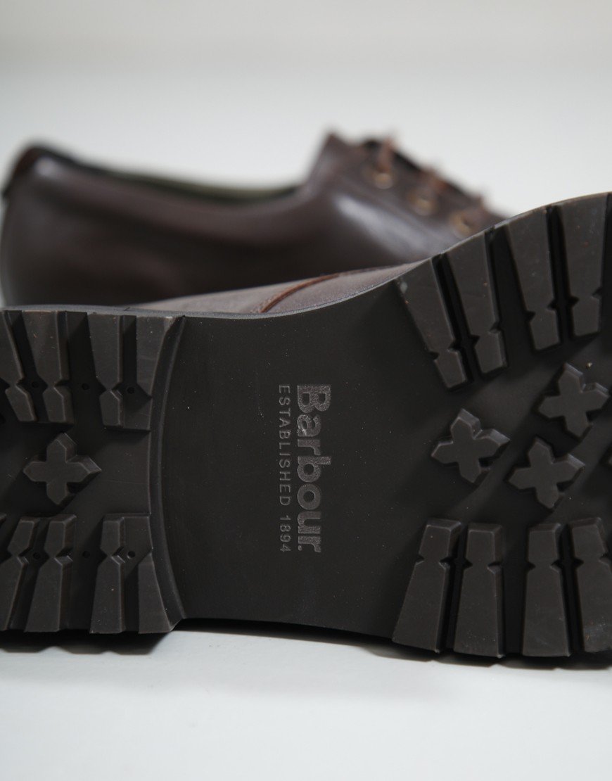 Barbour Paxton Apron Derby Shoe Dark Brown
