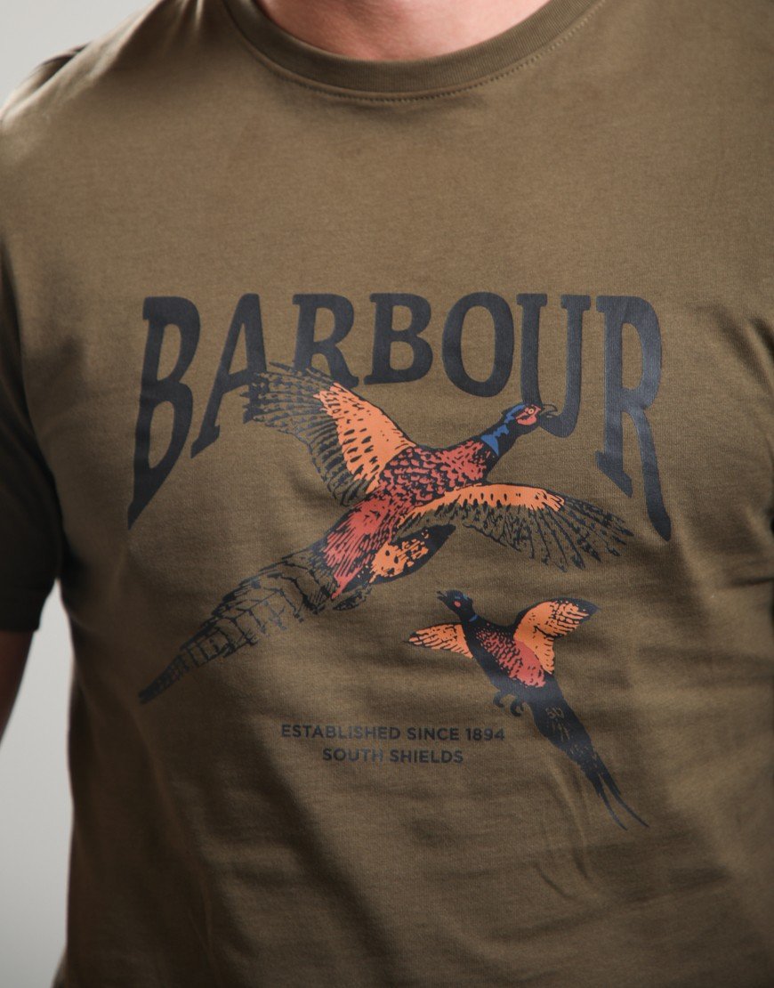 Barbour Pheasant Graphic Tailored T-Shirt Beech