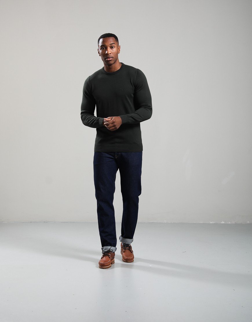 Barbour Pima Cotton Crew Neck Knit Sage