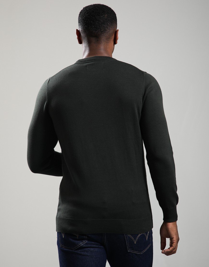 Barbour Pima Cotton Crew Neck Knit Sage