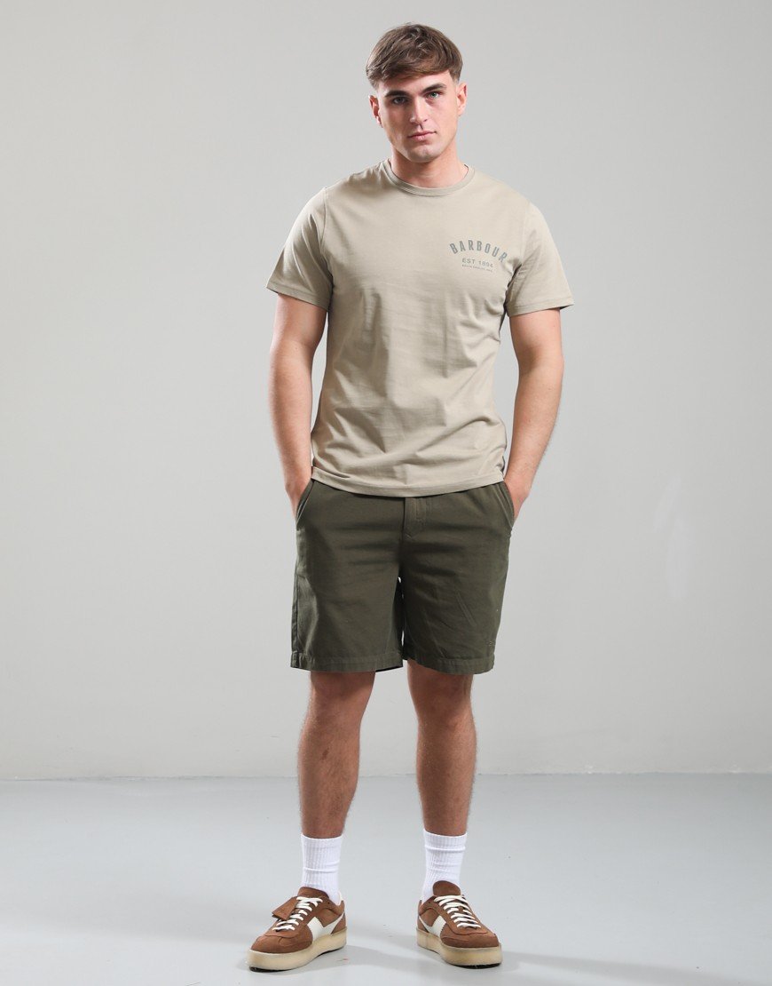 Barbour Preppy T-Shirt Concrete