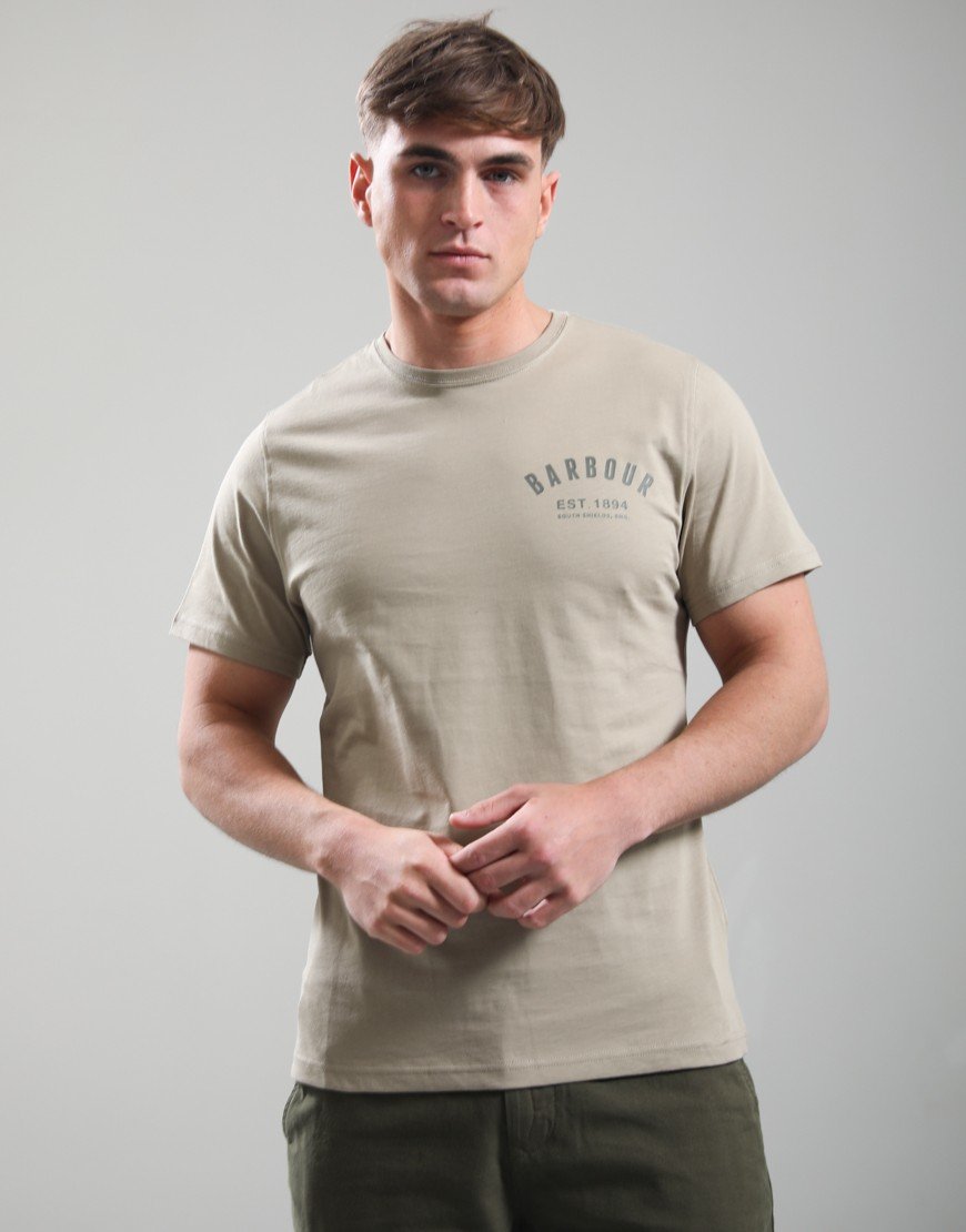 Barbour Preppy T-Shirt Concrete