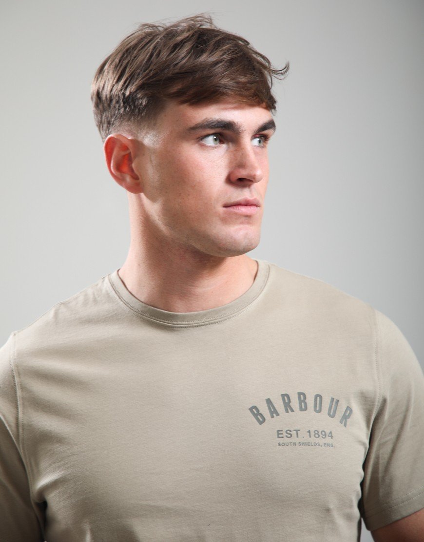 Barbour Preppy T-Shirt Concrete