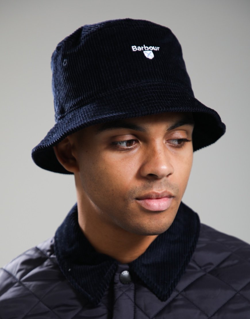 Barbour Preston Bucket Hat Navy