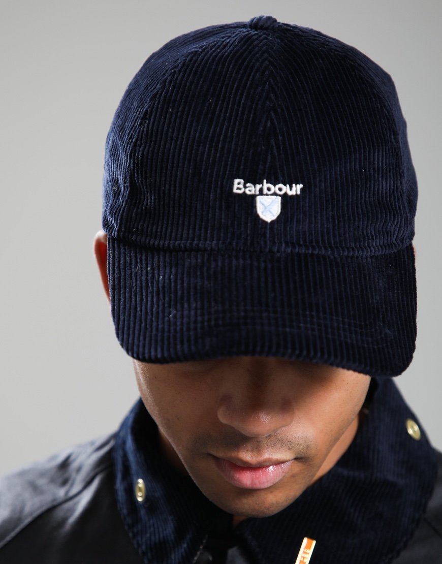 Barbour Preston Cord Cap Navy