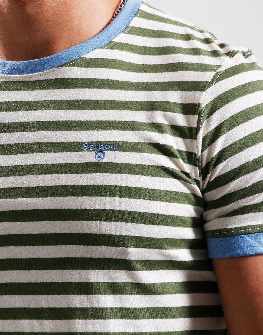 Barbour Quay T-shirt Burnt Olive Terraces Menswear