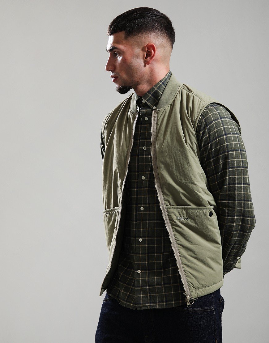 Barbour Re-Engineered Liddesdale Gilet Bleached Olive