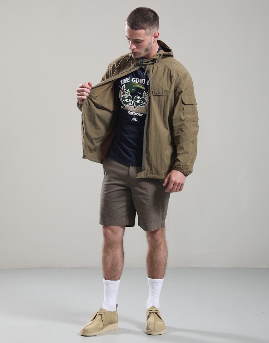 Barbour Re-Engineered Showerproof Jacket Clay