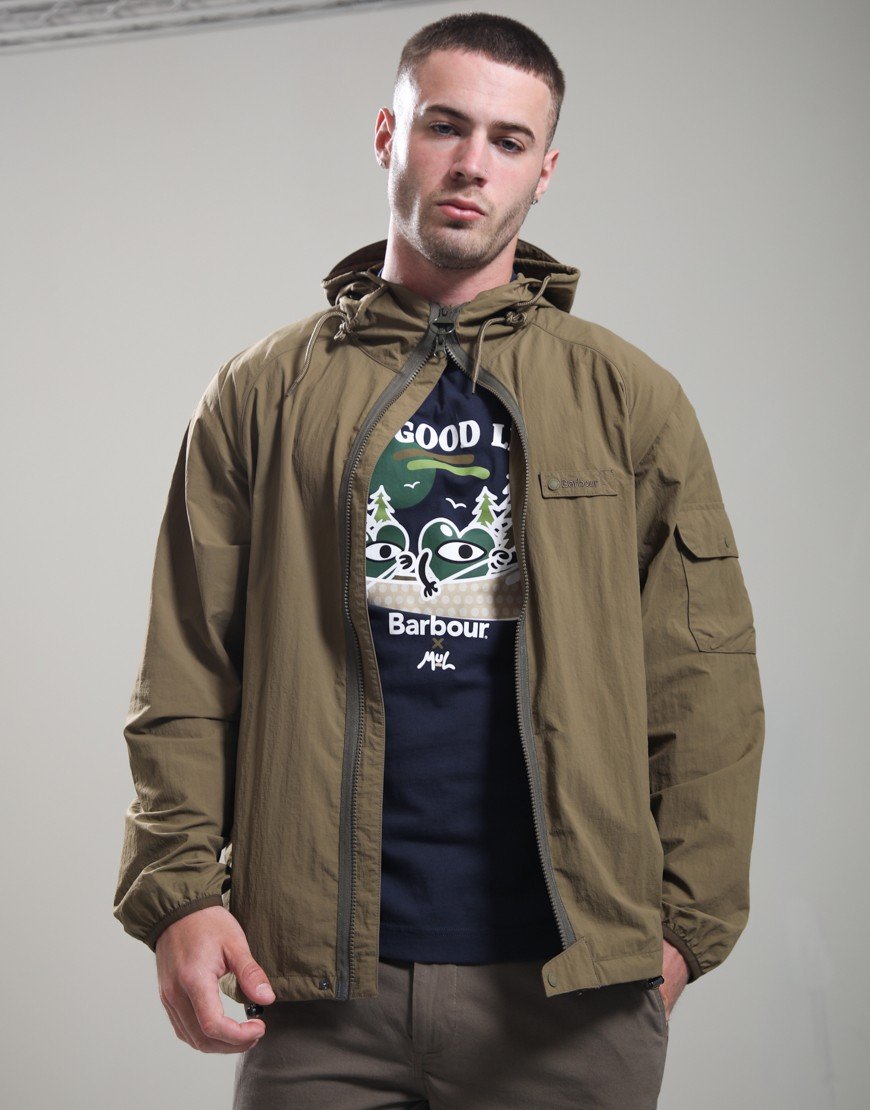 Barbour Re-Engineered Showerproof Jacket Clay