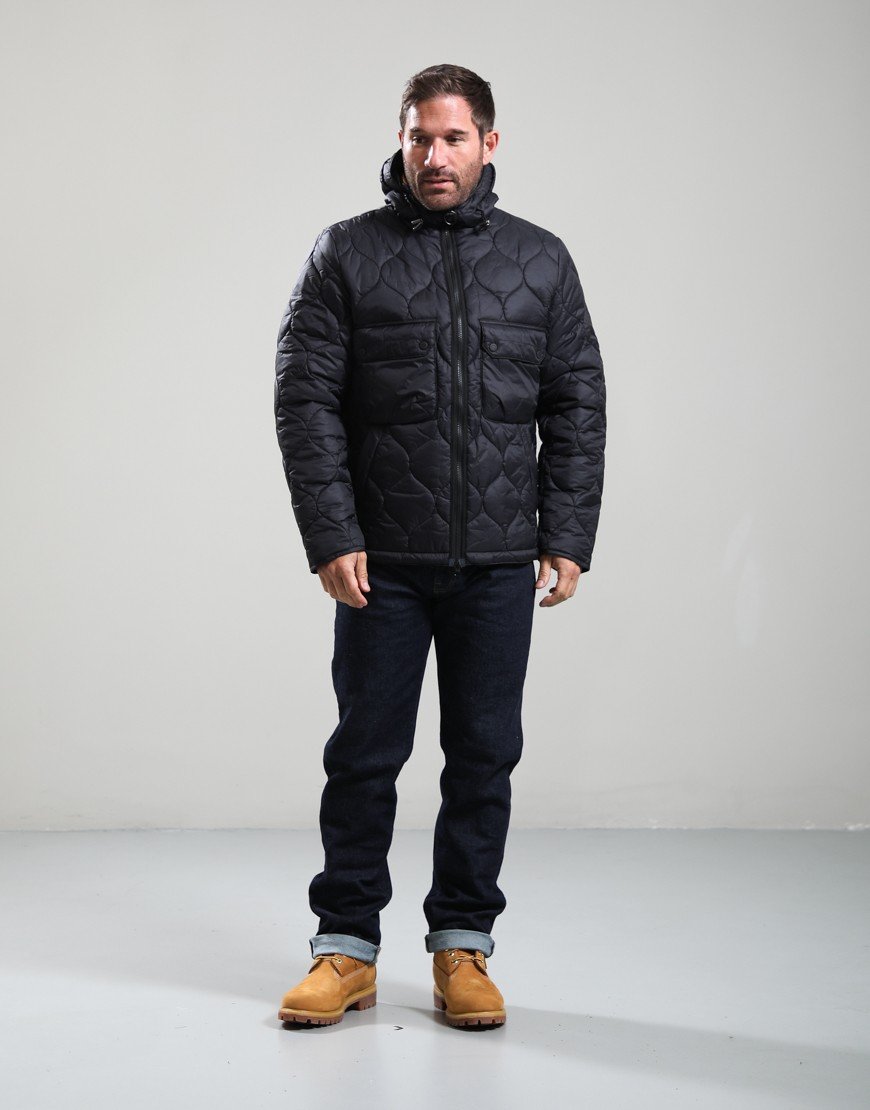 Barbour RE Spey Quilt Jacket Black
