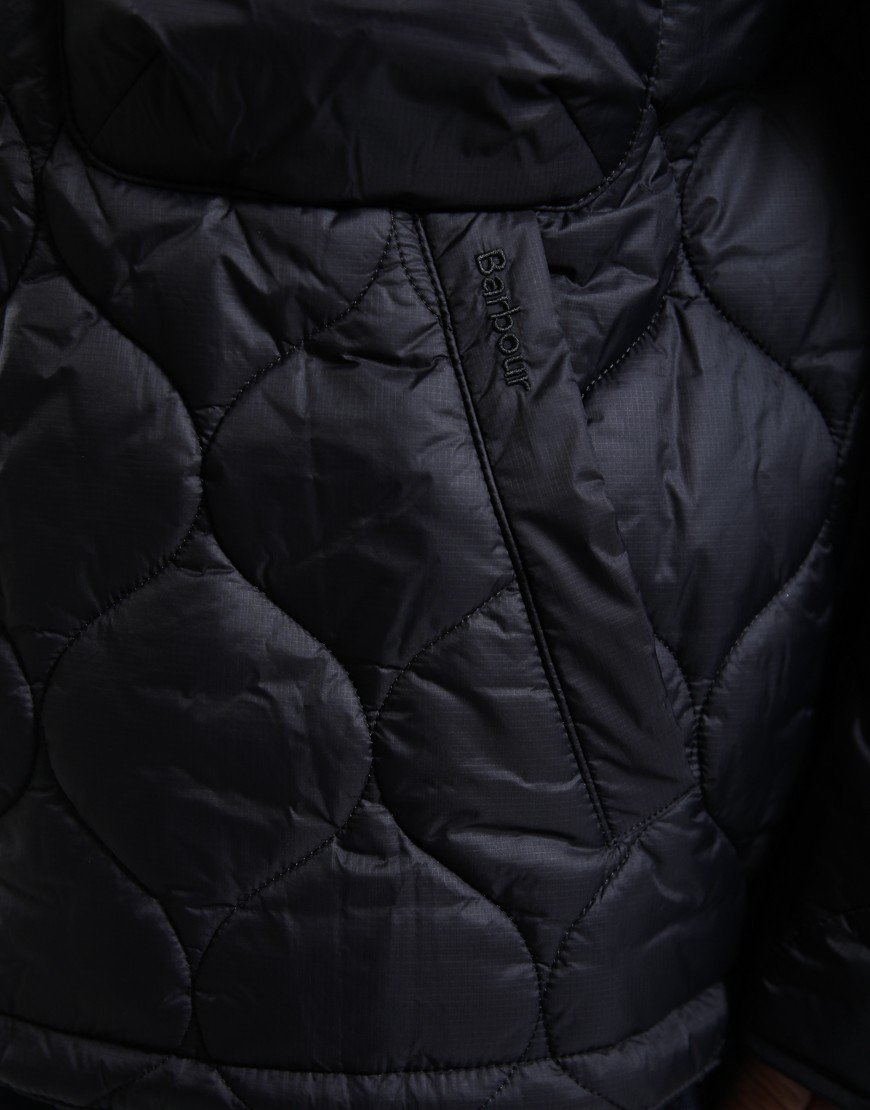 Barbour RE Spey Quilt Jacket Black