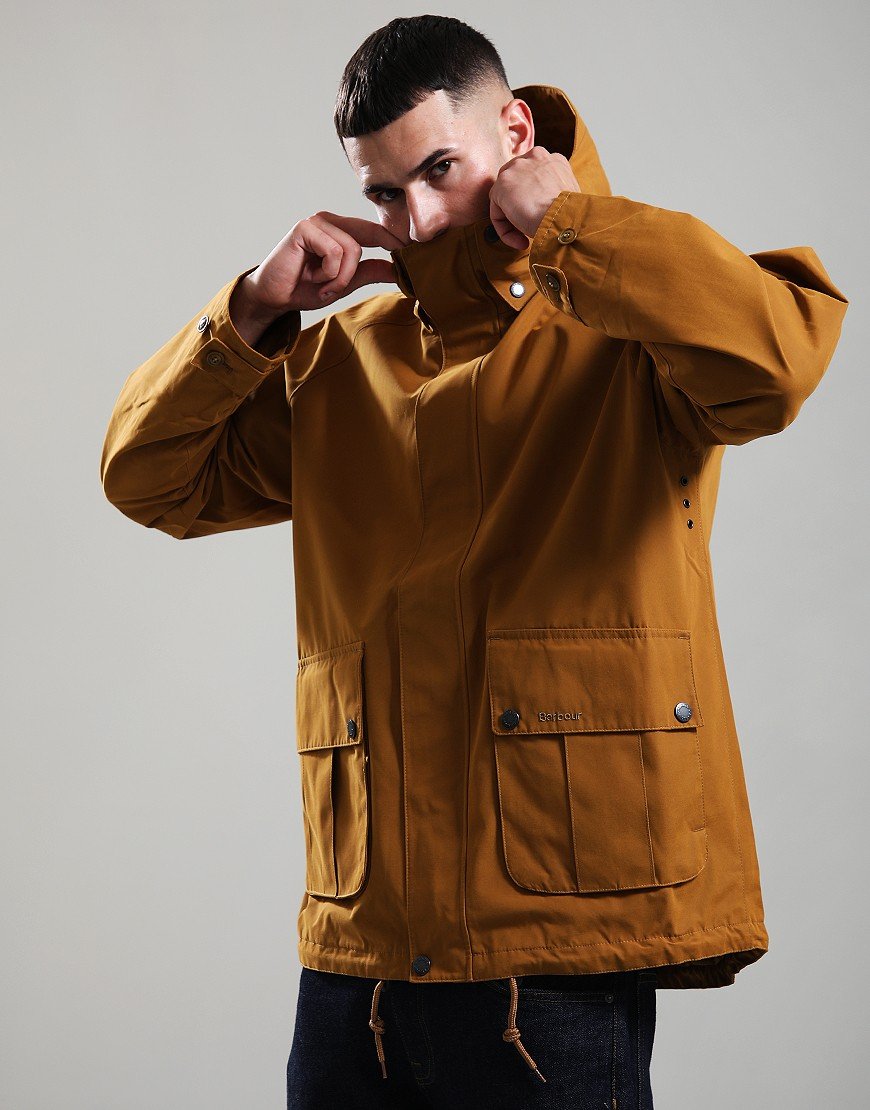 Barbour Re-Engineered Spey Showerproof Jacket Bronze Brown