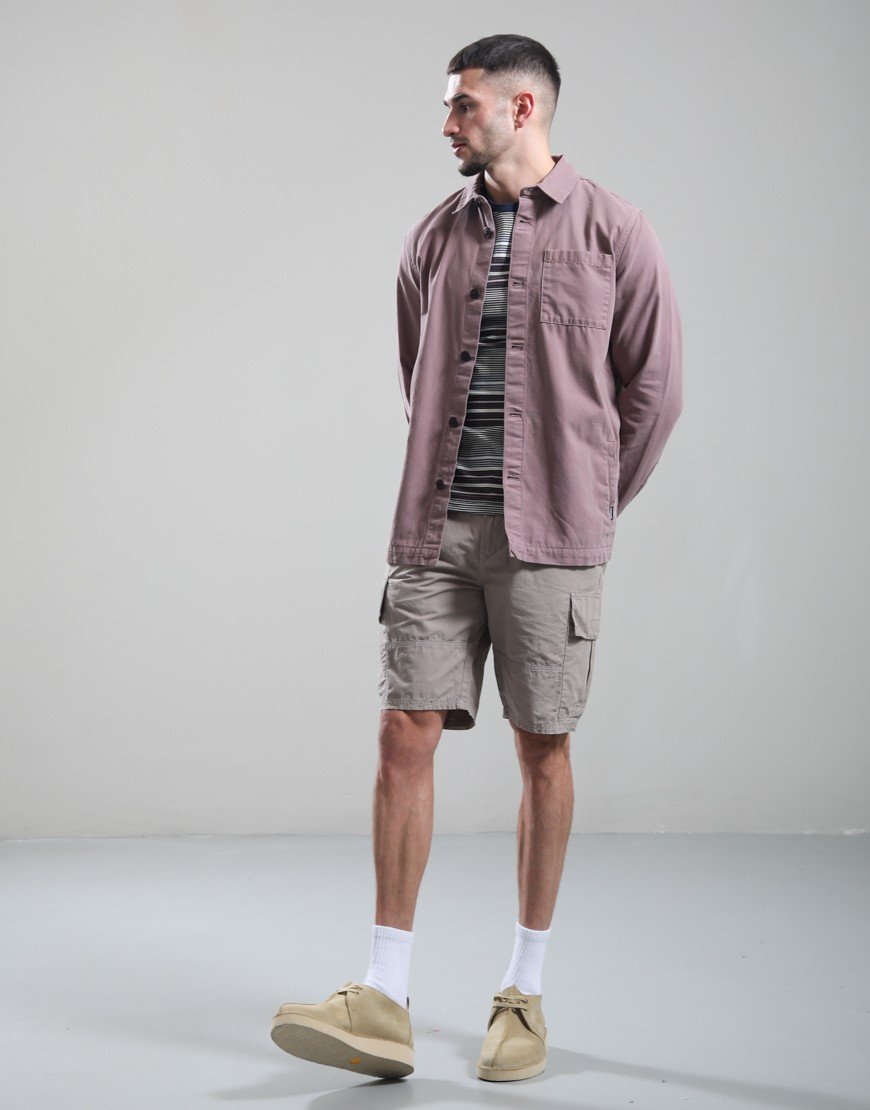 Barbour Regular Washed Overshirt Peppercorn