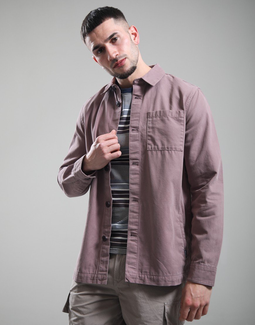 Barbour Regular Washed Overshirt Peppercorn