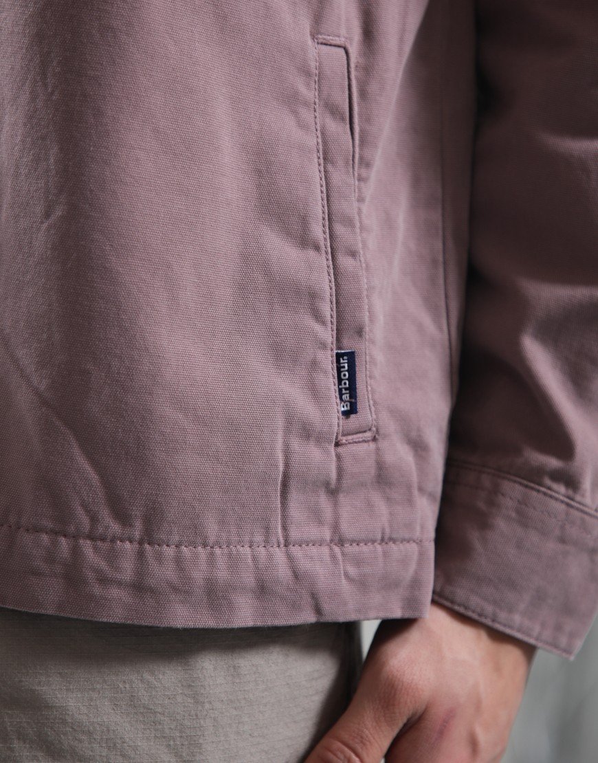Barbour Regular Washed Overshirt Peppercorn