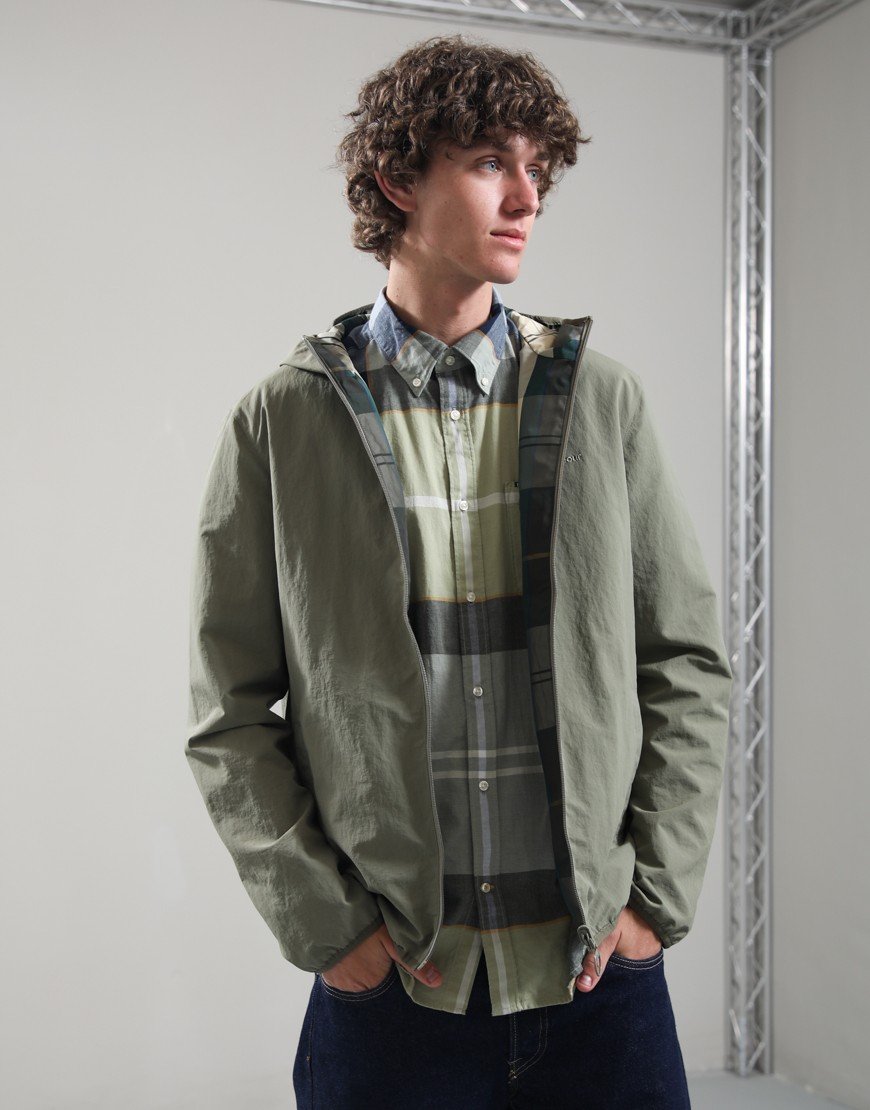 Barbour Reversible Kemble Showerproof Jacket Dusty Olive