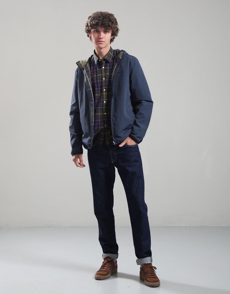 Barbour Reversible Kemble Showerproof Jacket Navy