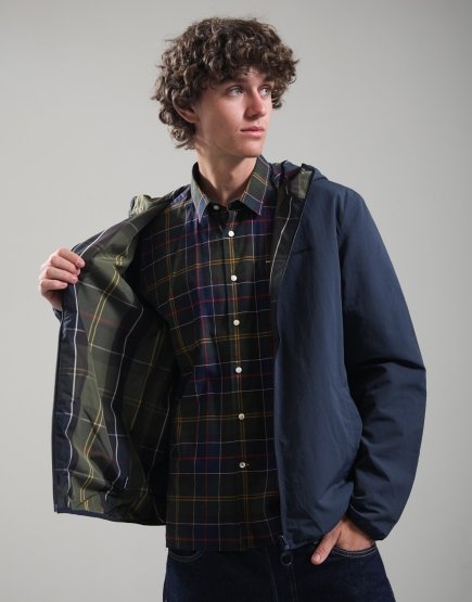 Barbour Reversible Kemble Showerproof Jacket Navy