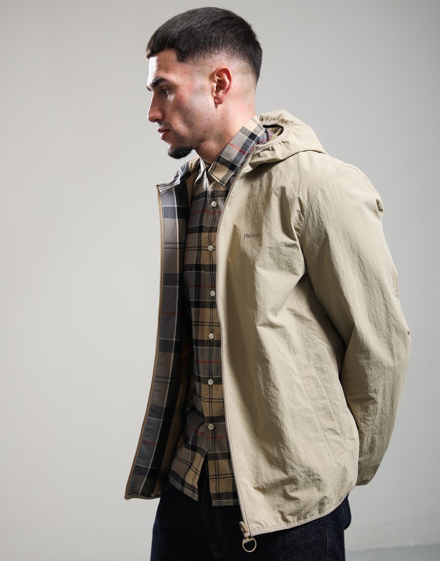 Barbour Reversible Kemble Showerproof Jacket Washed Stone