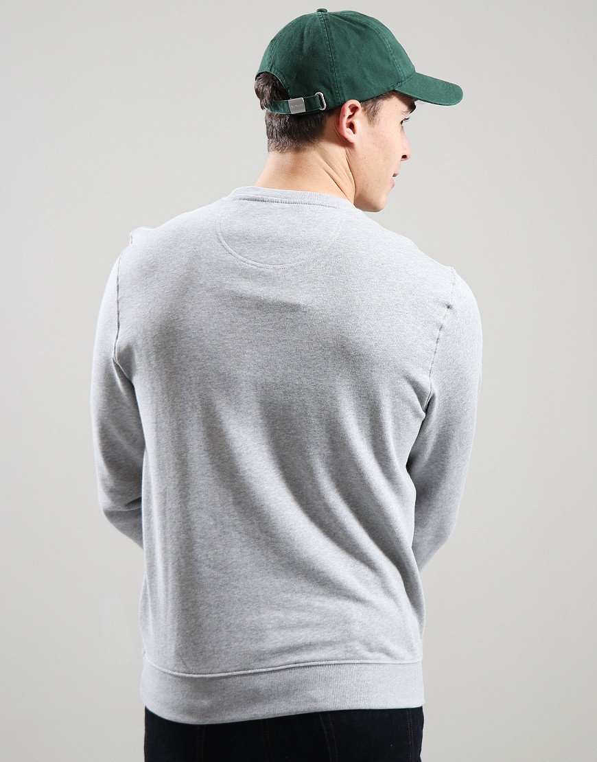 Barbour Ridsdale Crew Sweat Grey Marl - Terraces Menswear