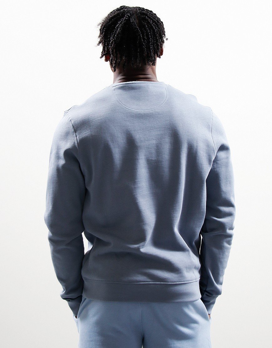 Barbour Ridsdale Crew Sweat Washed Blue - Terraces Menswear