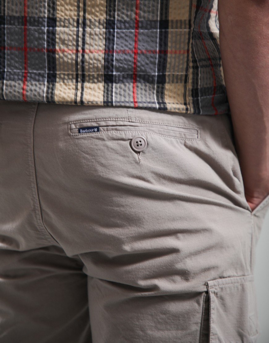 Barbour Ripstop Cargo Shorts Concrete